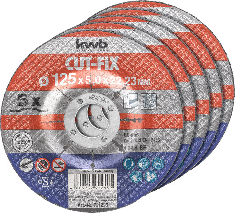 KWB Trennscheiben, Metallbearbeitung, Ø 125 mm