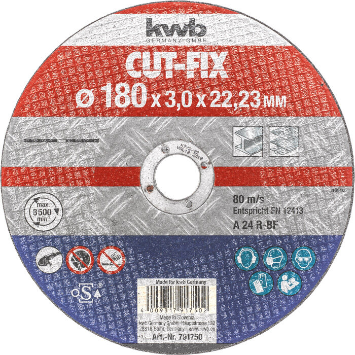 KWB CUT-FIX® Trennscheiben, Metallbearbeitung, Ø 178 mm