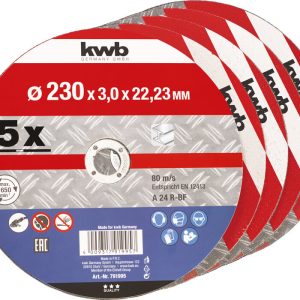 KWB Trennscheiben, Metallbearbeitung, Ø 230 mm KWB Trennscheiben, Metallbearbeitung, Ø 230 mm