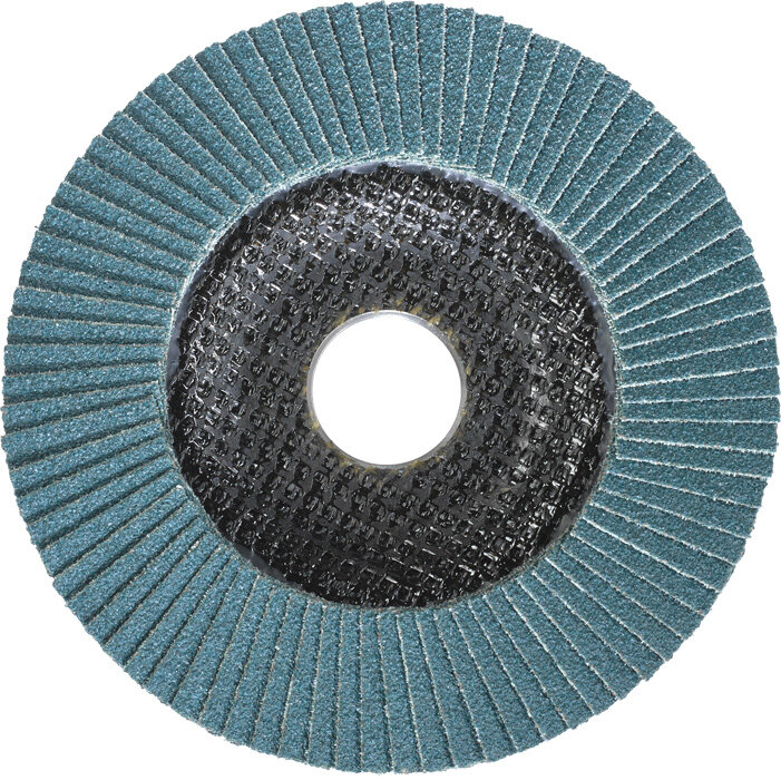KWB CUT-FIX® Schleifmop Ø 115 mm, K 60, Lamellenschleifteller, Metallbearbeitung