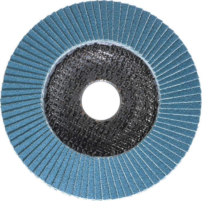KWB CUT-FIX® Schleifmop Ø 115 mm, K 80, Lamellenschleifteller, Metallbearbeitung