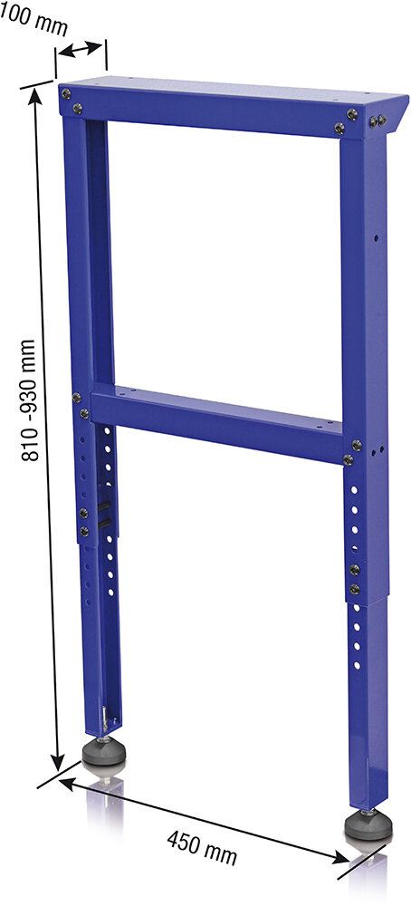 ERBA Standfuß zu Werkstattsystem 45 x 10 x 93 cm