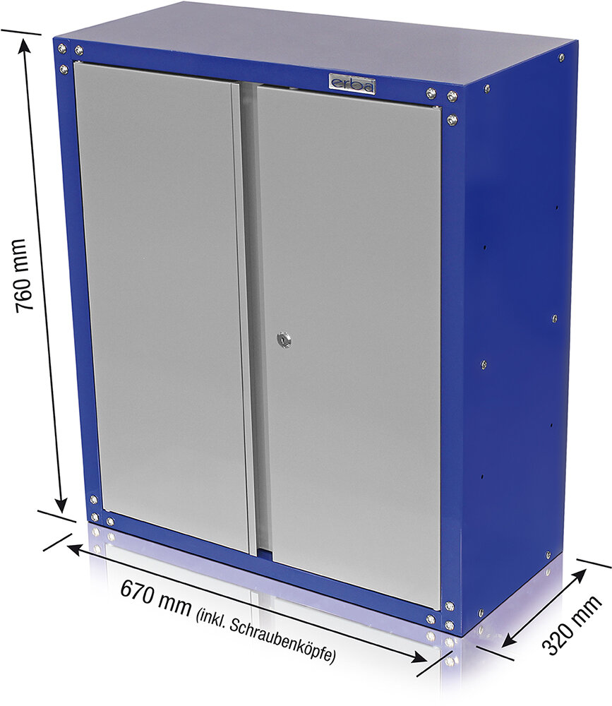 ERBA Hängeschrank 2-türig 67 x 32 x 76 cm