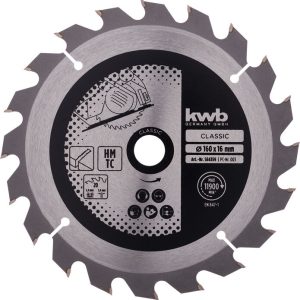 KWB Spanplattensägeblatt für Handkreissäge Ø 160 x 16 mm KWB Spanplattensägeblatt für Handkreissäge Ø 160 x 16 mm