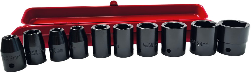 YPL CV-Schlagnuss-Satz 1/2" 10-tlg.