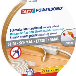 TESA Montageband schmal 9 mm / 2 x 5 m TESA Montageband schmal 9 mm / 2 x 5 m