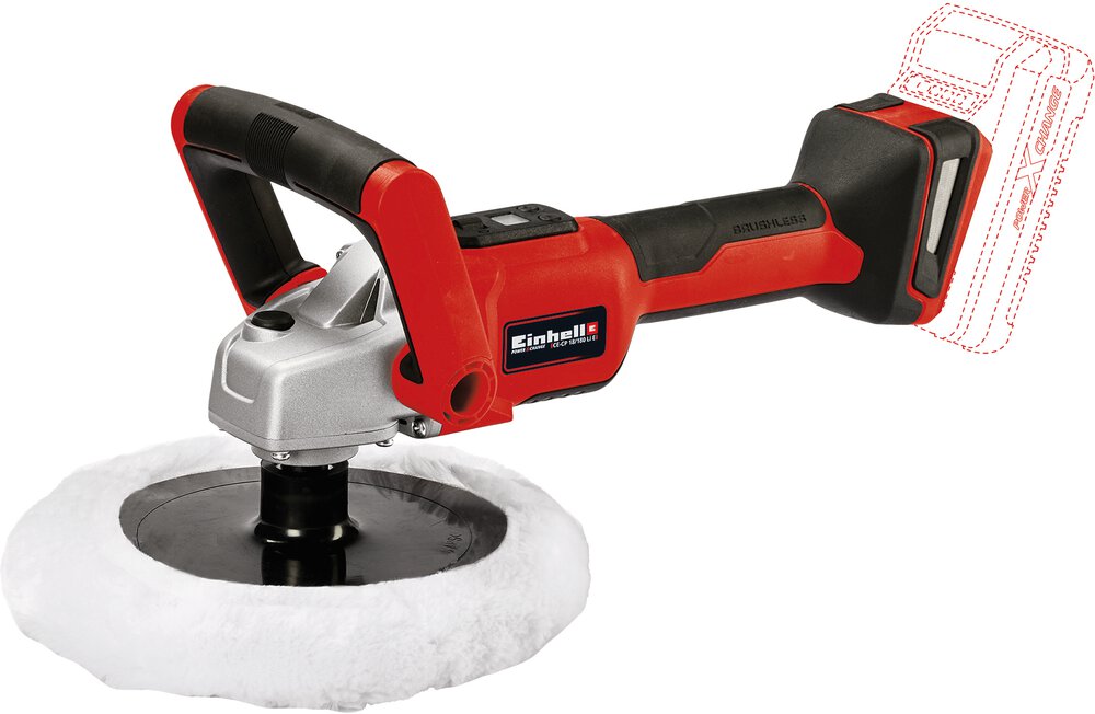 EINHELL Akku-Polier-/Schleifmaschine CE-CP 18/180 Li E-Solo, Power X-Change