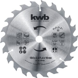 KWB Spanplattensägeblatt für Handkreissäge Ø 184 x 16 mm KWB Spanplattensägeblatt für Handkreissäge Ø 184 x 16 mm