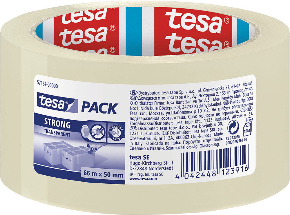 TESA Packband transparent 50 mm / 66 m