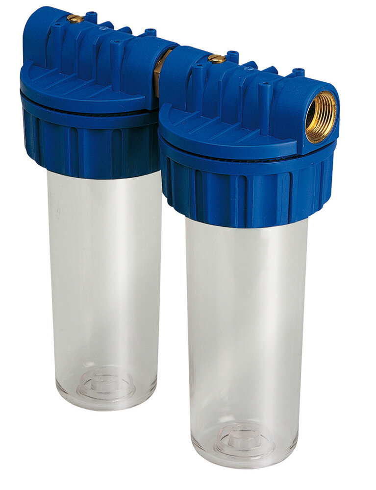 TECNOPLASTIC Doppel-Sand- und Schmutz-Vorfilter 1"-IG