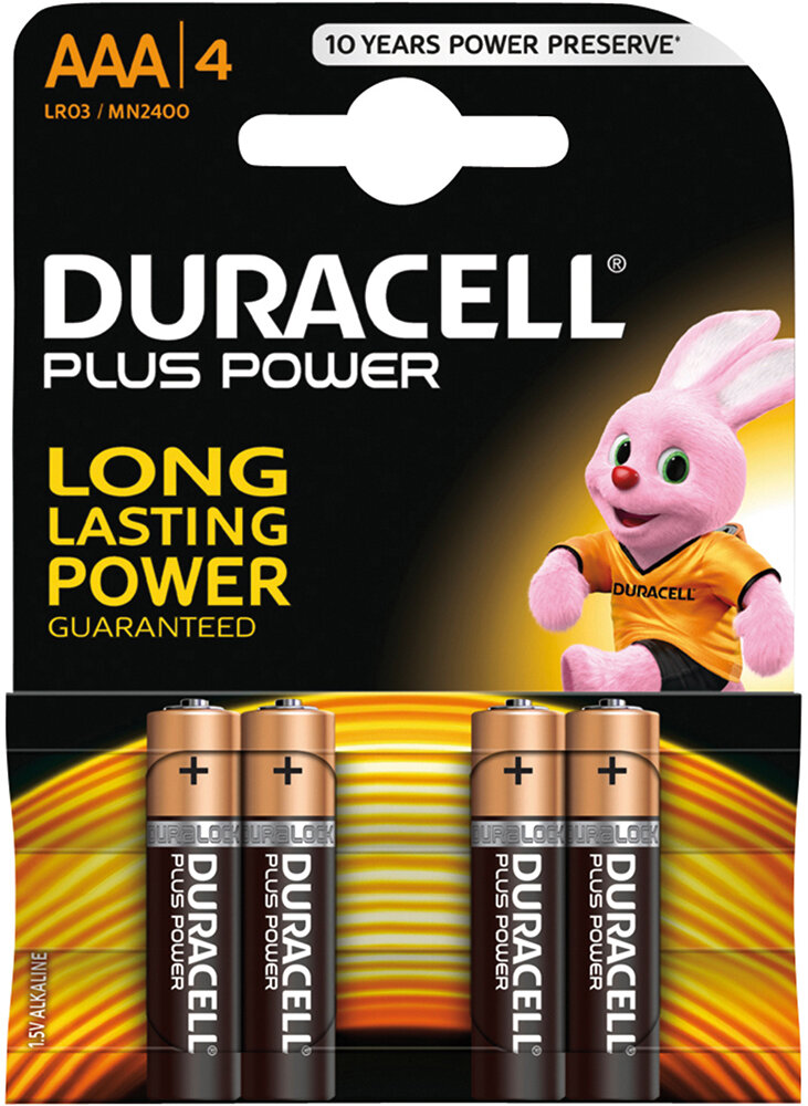 DURACELL 4 Batterien Plus Power Micro AAA