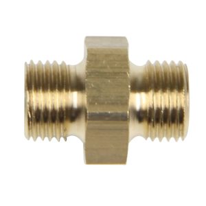 ERBA Doppel-Nippel aus Messing 1/8" AG x 1/8" AG