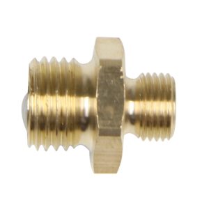 ERBA Doppel-Nippel aus Messing 1/8" AG x 1/4" AG