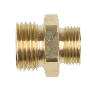 ERBA Doppel-Nippel aus Messing 1/2" AG x 3/8" AG
