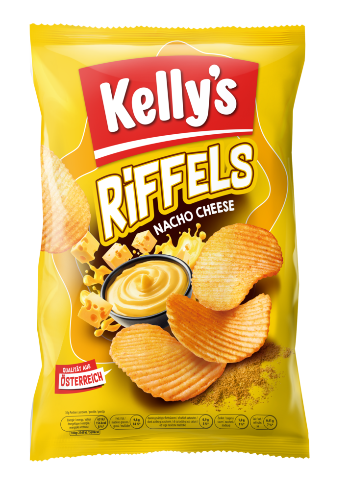Kelly's Riffels Nacho Cheese 130g