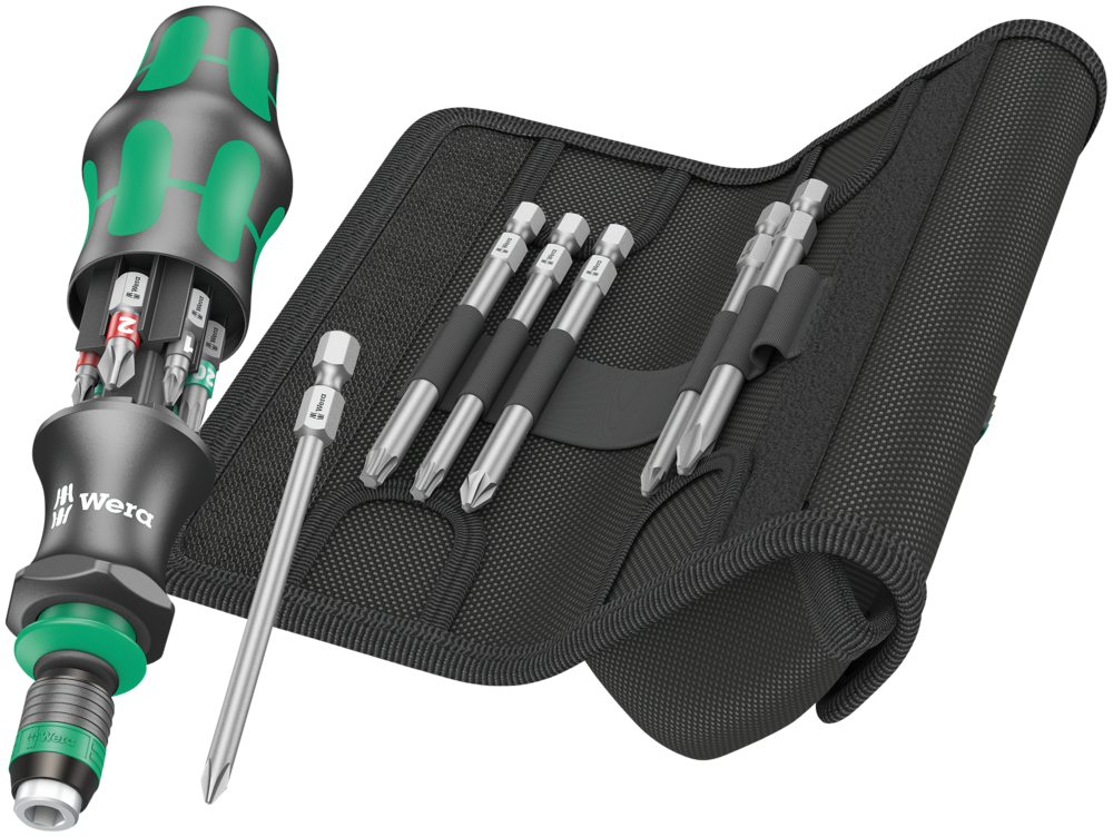 WERA Kraftform Kompakt 20 Tool Finder 2 mit Tasche, 13-teilig