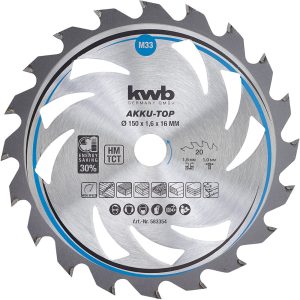 KWB HM-Sägeblatt 150 x 16 mm Ø, 20 Zähne AkkuTop KWB HM-Sägeblatt 150 x 16 mm Ø, 20 Zähne AkkuTop