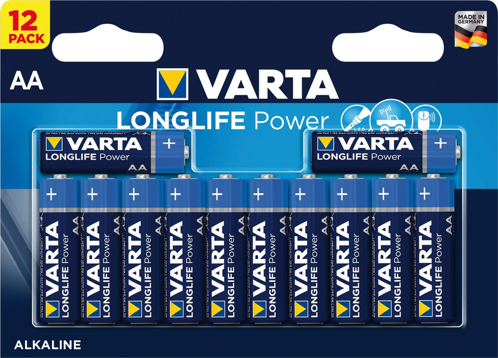 VARTA 12 Batterien Longlife Mignon AA