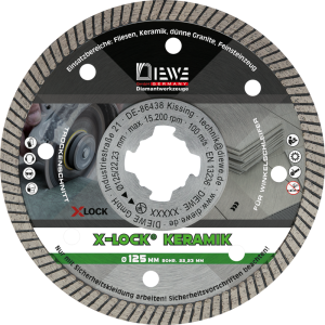 DIEWE Diamant-Trennscheibe Turbo Fine Cut 125 mm Ø