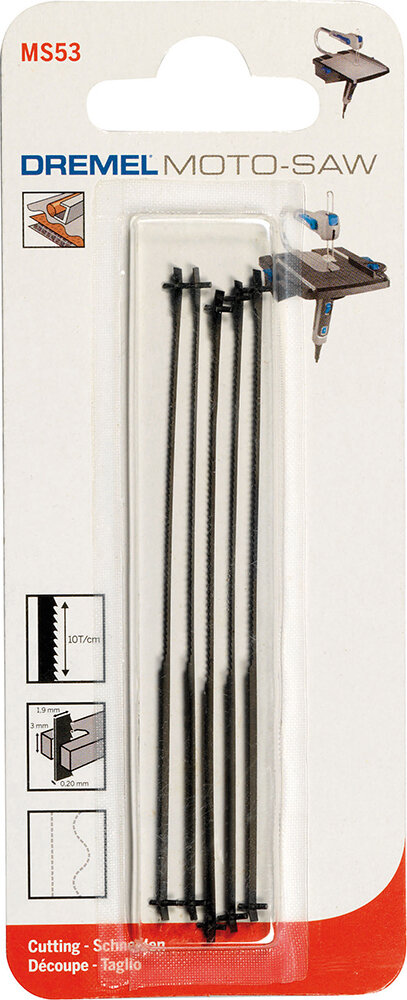 DREMEL 5 Mehrzweck-Metallsägeblätter MS53 zu Laubsäge 99076