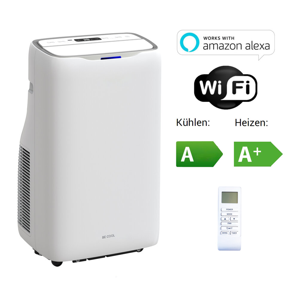 BE COOL Klimagerät 16.000 BTU mit Heizfunktion und WIFI