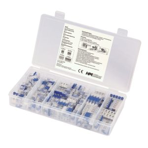 HM MÜLLNER Hebel-Verbindungsklemmen-Sortiment 80-tlg., 0,2-4mm² HM MÜLLNER Hebel-Verbindungsklemmen-Sortiment 80-tlg., 0,2-4mm²