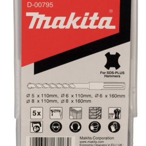 MAKITA SDS-PLUS Bohrer Set, 5 tlg.