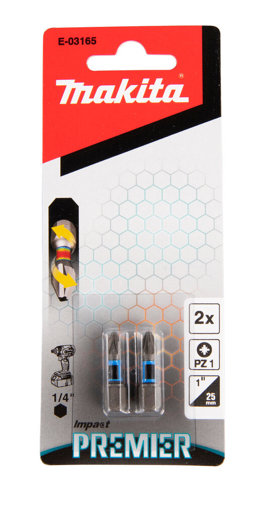 MAKITA Impact Premier Bits PZ1 25 mm