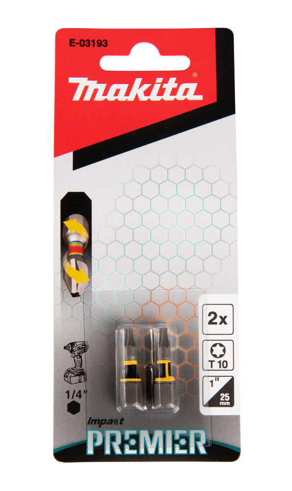 MAKITA Impact Premier Bits T10 25 mm