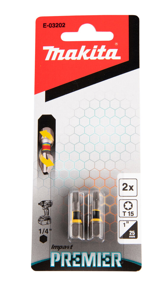 MAKITA Impact Premier Bits T15 25 mm