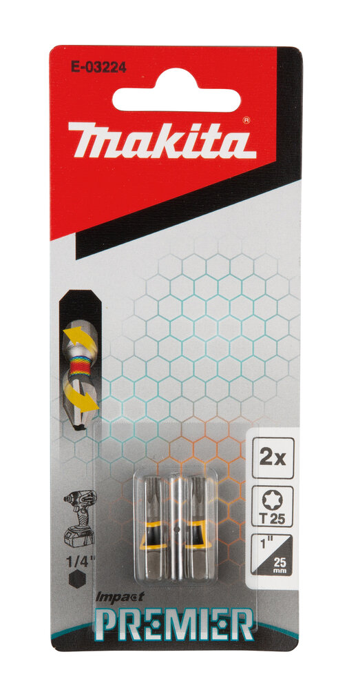 MAKITA Impact Premier Bits T25 25 mm