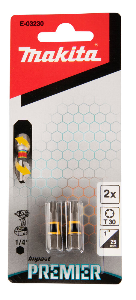 MAKITA Impact Premier Bits T30 25 mm