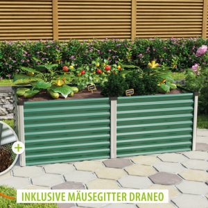 Vitavia Hochbeet Linus 630, seegras/alu – Set