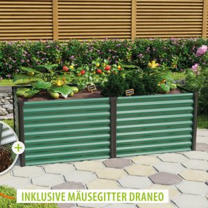 Vitavia Hochbeet Linus 630, seegras/schwarz – Set