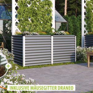 Vitavia Hochbeet Linus 858, granit/alu – Set