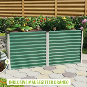Vitavia Hochbeet Linus 858, seegras/alu – Set