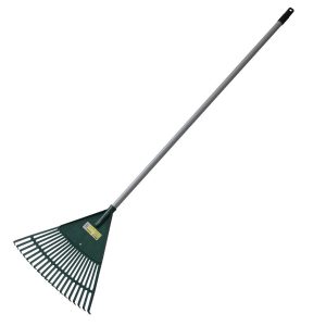 HM MÜLLNER Laubrechen 45 cm, Kunststoff mit Stahlrohrstiel