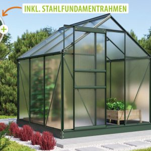Vitavia Gewächshaus Comet 3800 HKP4mm, smaragd – Set Vitavia Gewächshaus Comet 3800 HKP4mm, smaragd – Set