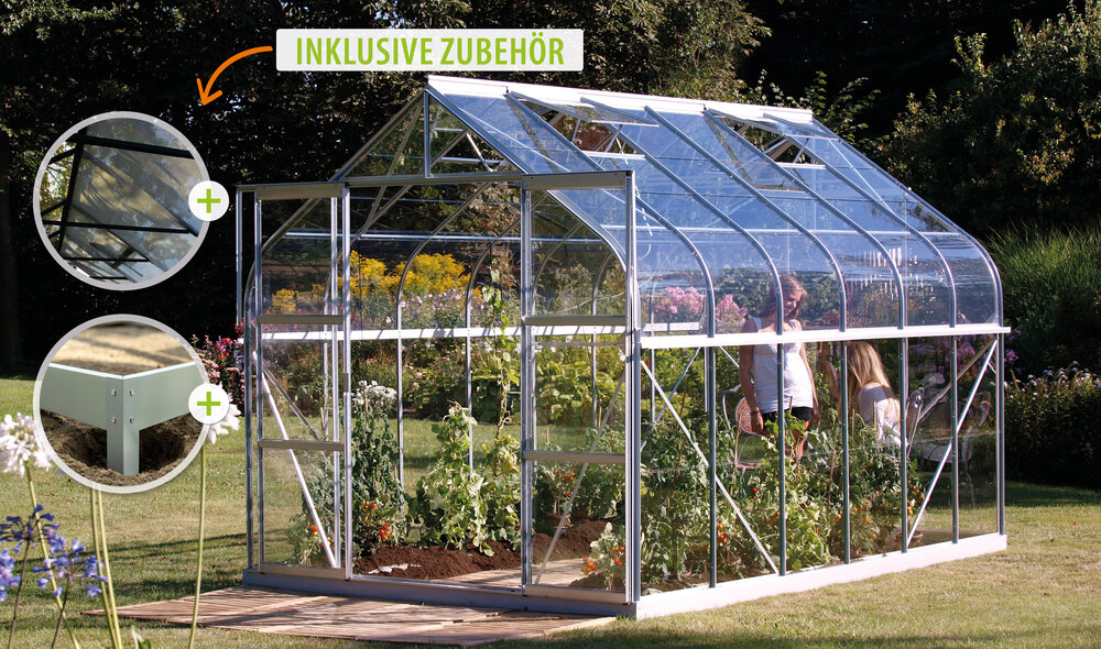 Vitavia Gewächshaus Diana 11500 ESG3mm - Set