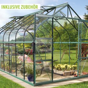Vitavia Gewächshaus Diana 11500 ESG3mm, smaragd – Set Vitavia Gewächshaus Diana 11500 ESG3mm, smaragd – Set
