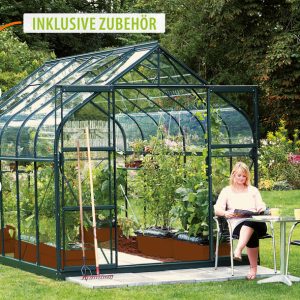 Vitavia Gewächshaus Diana 9900 ESG3mm, smaragd – Set