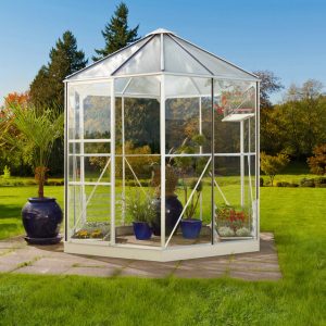 Vitavia Gewächshaus Hera 4500 ESG/HKP, inkl Fundament 6cm weiß