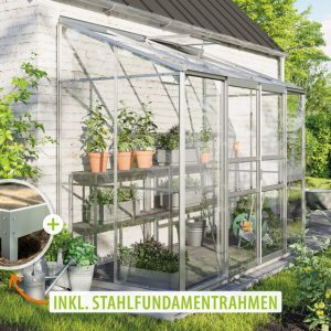 Vitavia Gewächshaus Ida 3300 ESG3mm – Set
