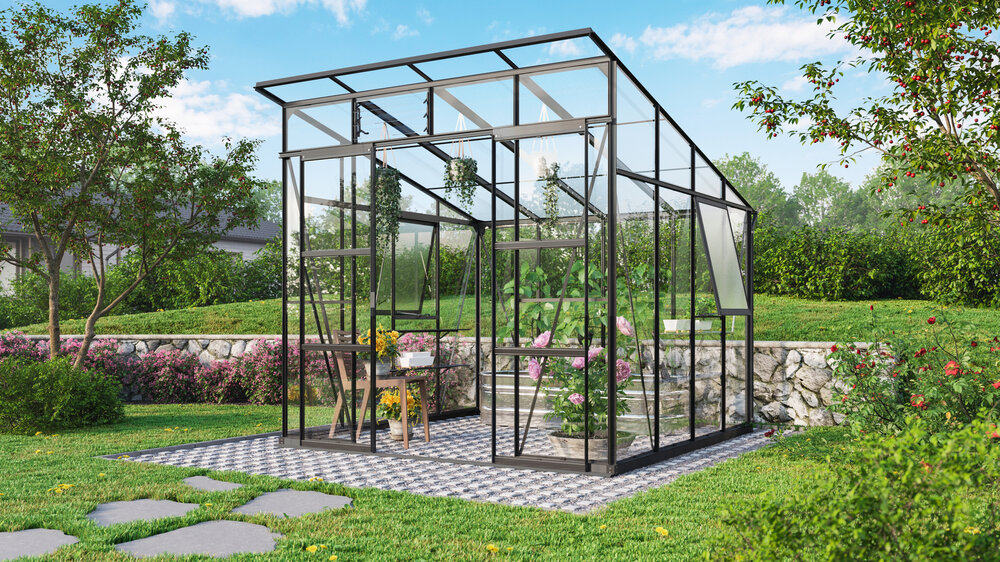 Vitavia Gewächshaus Playa 7600 ESG/HKP, schwarz
