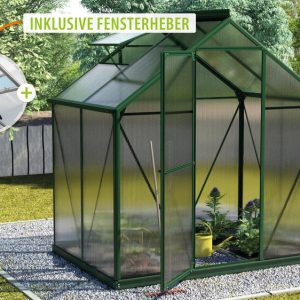 Vitavia Gewächshaus Triton 2500 HKP 6mm, smaragd – Set Vitavia Gewächshaus Triton 2500 HKP 6mm, smaragd – Set