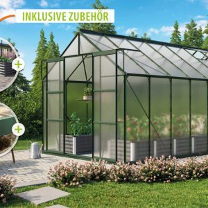 Vitavia Gewächshaus Uranus 11500 HKP 6mm, smaragd – Set Vitavia Gewächshaus Uranus 11500 HKP 6mm, smaragd – Set