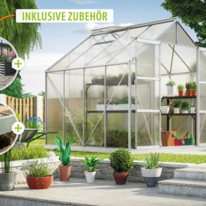 Vitavia Gewächshaus Uranus 6700 HKP 6mm – Set Vitavia Gewächshaus Uranus 6700 HKP 6mm – Set
