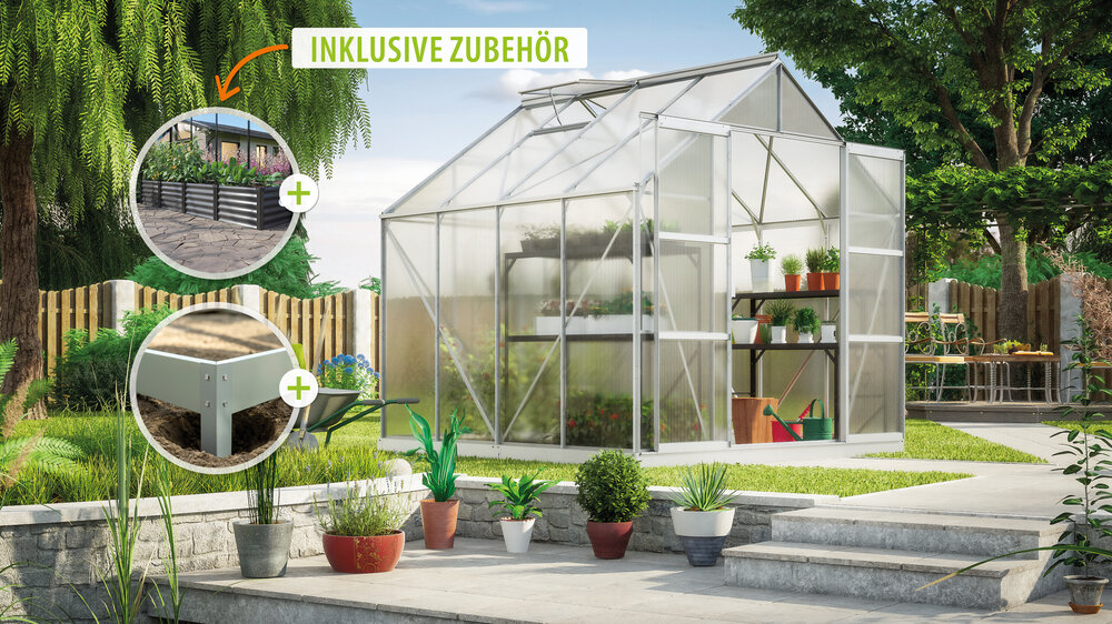 Vitavia Gewächshaus Uranus 6700 HKP 6mm - Set