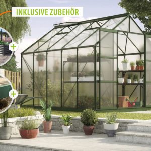 Vitavia Gewächshaus Uranus 8300 HKP 6mm, smaragd – Set