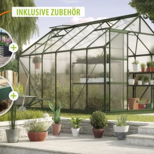 Vitavia Gewächshaus Uranus 9900 HKP 6mm, smaragd – Set